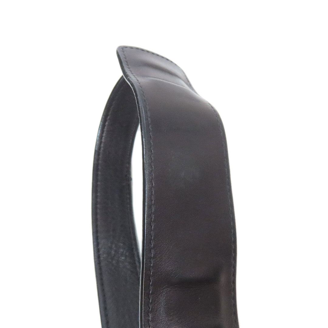 CELINE Handbag leather black Trapeze 2WAY Women Used Authentic