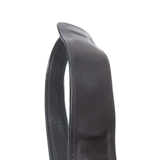 CELINE Handbag leather black Trapeze 2WAY Women Used Authentic