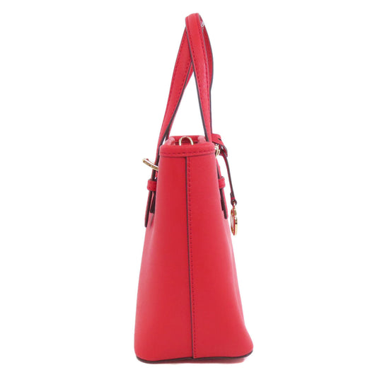 MICHAEL KORS Tote Bag PVC Red 2WAY Women Used Authentic