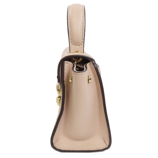 MICHAEL KORS Handbag leather pink 2WAY Women Used Authentic