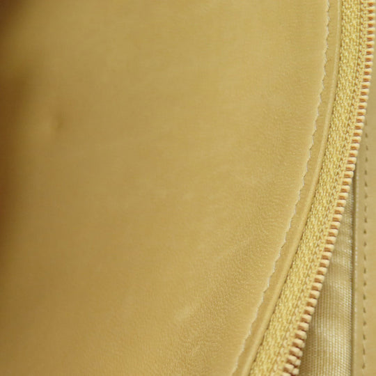 CHANEL Long Wallet Purse Grained Calfskin Skin yellow Chain Wallet COCO Mark Gold Metal