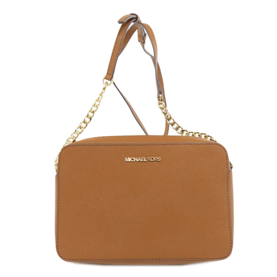 MICHAEL KORS Shoulder Bag PVC Brown logo Women Used Authentic