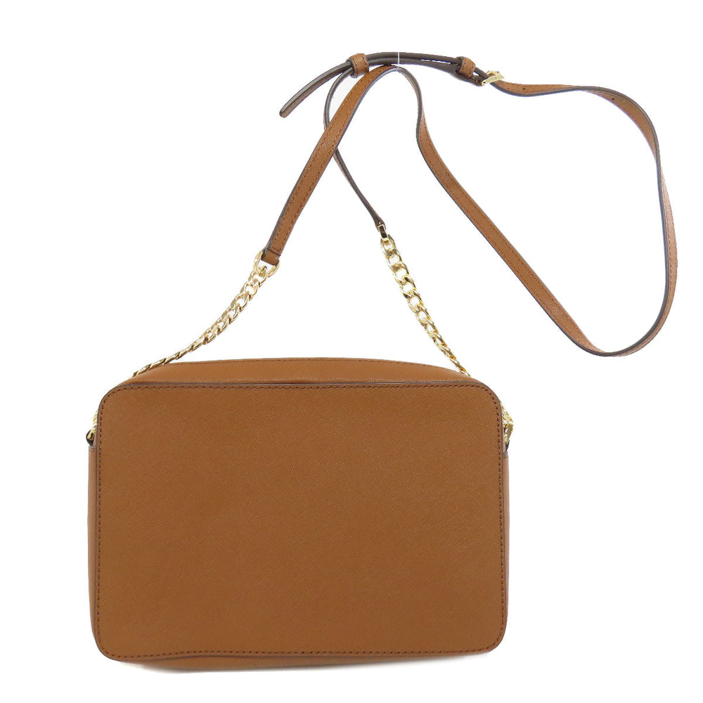 MICHAEL KORS Shoulder Bag PVC Brown logo Women Used Authentic