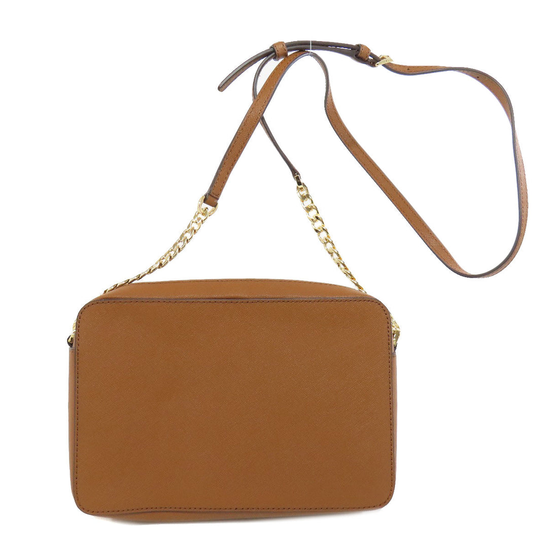 MICHAEL KORS Shoulder Bag PVC Brown logo Women Used Authentic