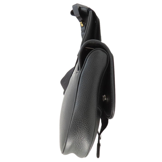 Christian Dior Sling bag Calfskin black saddle mens Used Authentic