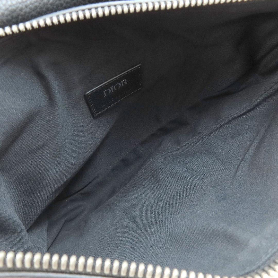 Christian Dior Sling bag Calfskin black saddle mens Used Authentic