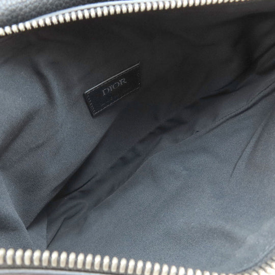 Christian Dior Sling bag Calfskin black saddle mens Used Authentic