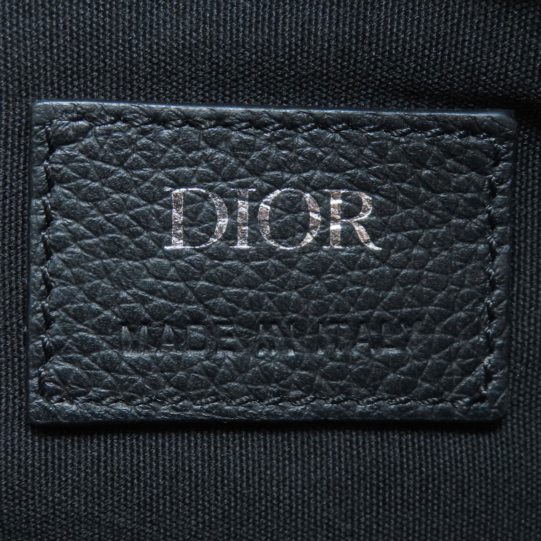 Christian Dior Sling bag Calfskin black saddle mens Used Authentic
