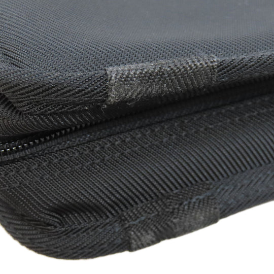 PORTER Tote Bag canvas black logo Women Used Authentic