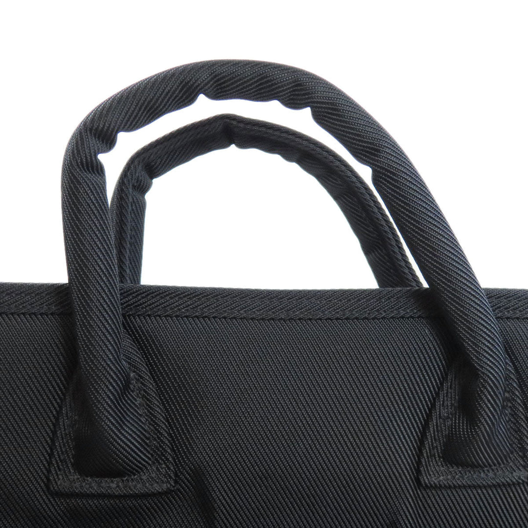 PORTER Tote Bag canvas black logo Women Used Authentic