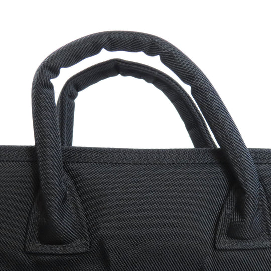 PORTER Tote Bag canvas black logo Women Used Authentic