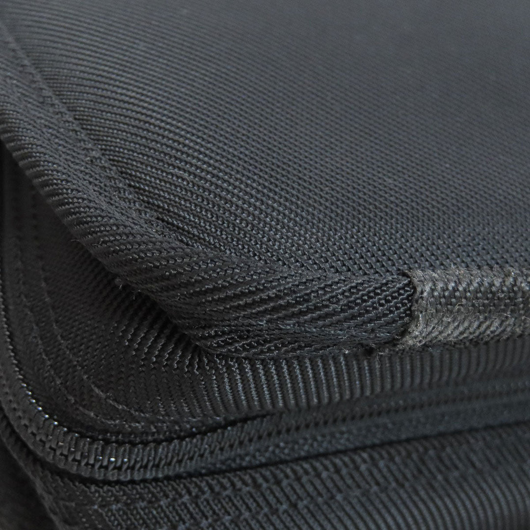 PORTER Tote Bag canvas black logo Women Used Authentic