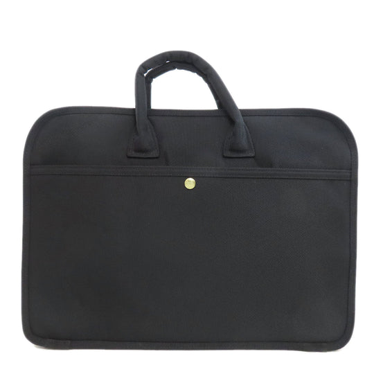 PORTER Tote Bag canvas black logo Women Used Authentic