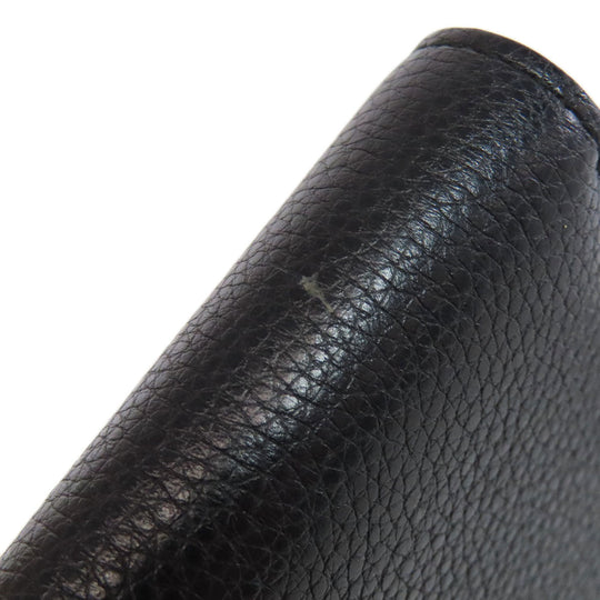 GUCCI Long Wallet Purse 570661 leather black Zumi Women Used Authentic