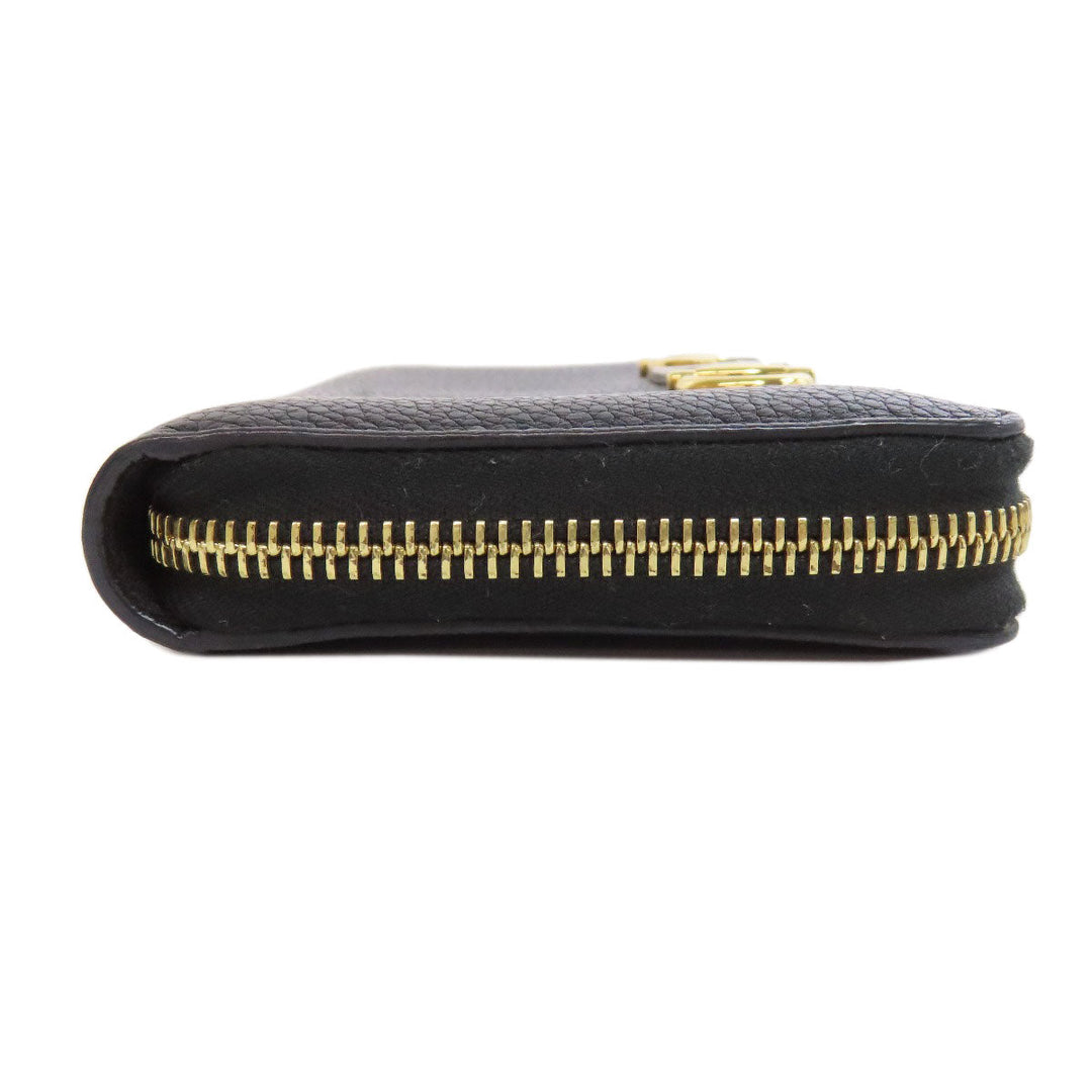 GUCCI Long Wallet Purse 570661 leather black Zumi Women Used Authentic