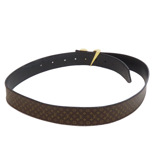 LOUIS VUITTON belt M9248 Monogram canvas Brown Essential V Women Used Authentic
