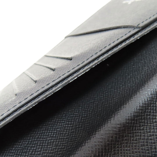 LOUIS VUITTON Long Wallet Purse N62665 Damier canvas gray Portefeuille Blaza mens Used Authentic