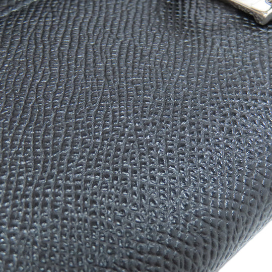 BVLGARI Long Wallet Purse leather black Bulgari Bulgari