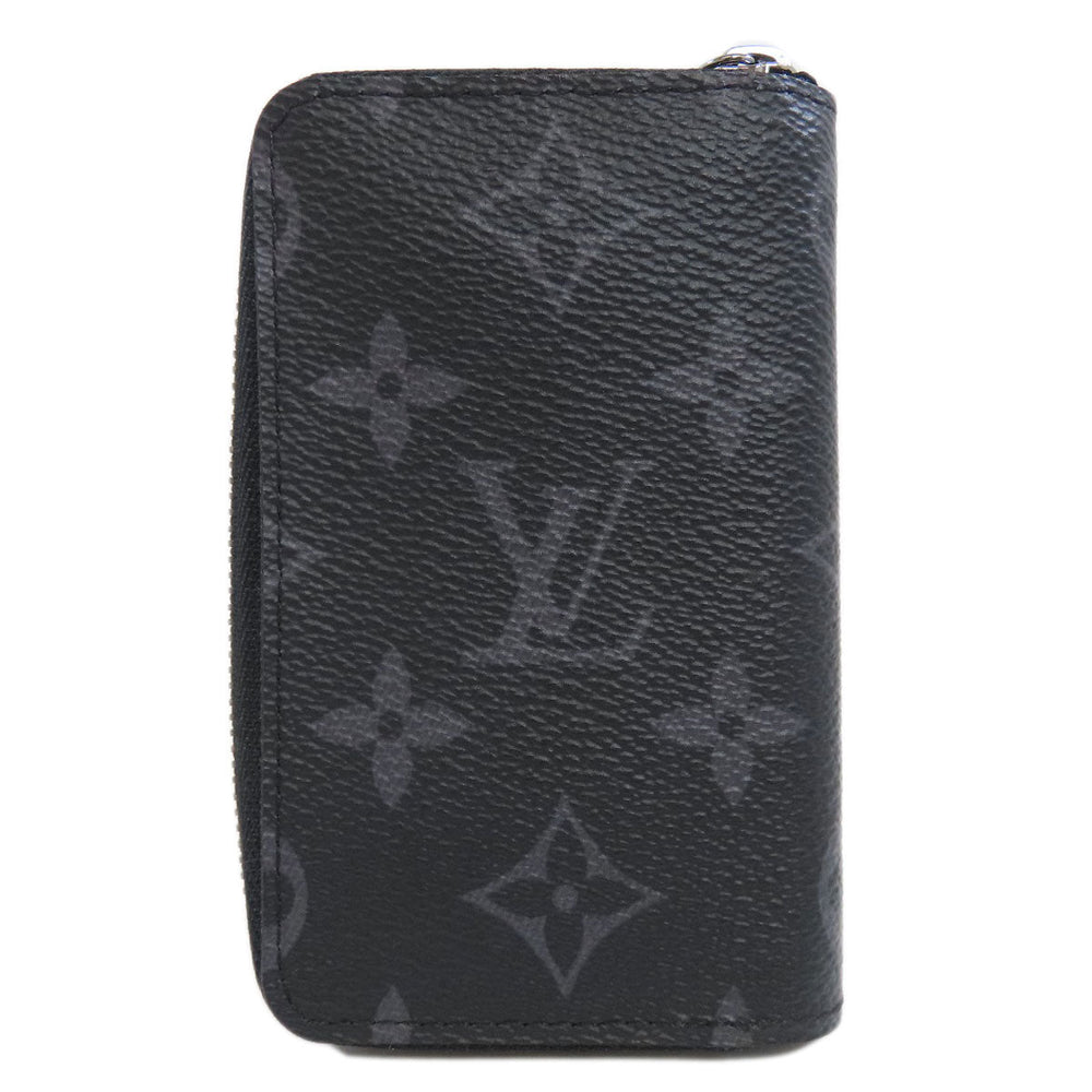 LOUIS VUITTON Coin case M81662 Monogram Eclipse black Vertical mens(Unisex) Used Authentic