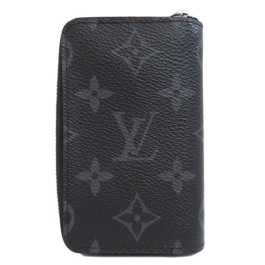 LOUIS VUITTON Coin case M81662 Monogram Eclipse black Vertical mens(Unisex) Used Authentic