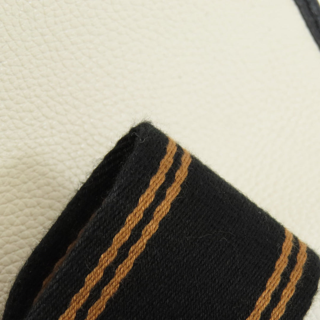 COACH Handbag C0777 leather white Field 30 Color Block 2WAY Women Used Authentic