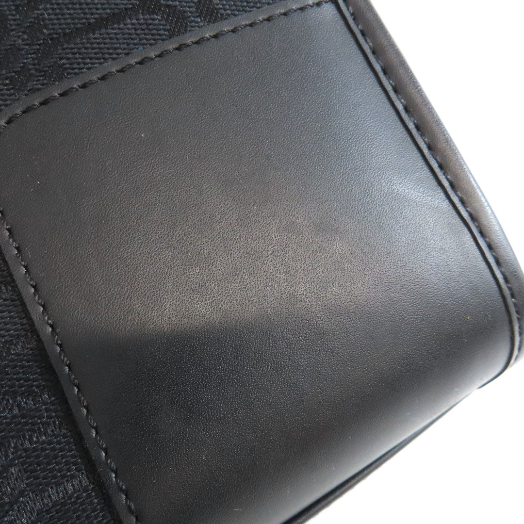 BALENCIAGA Handbag canvas black BB all over pattern Women Used Authentic