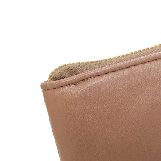 MIUMIU Accessory pouch leather pink Studs Women Used Authentic