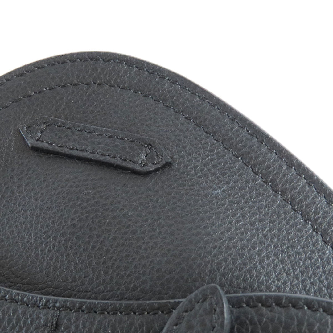 Christian Dior Shoulder Bag Calfskin black saddle Women Used Authentic