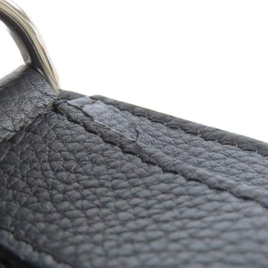 Christian Dior Shoulder Bag Calfskin black saddle Women Used Authentic