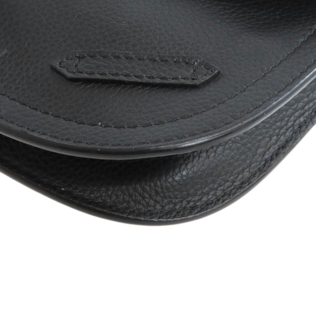 Christian Dior Shoulder Bag Calfskin black saddle Women Used Authentic