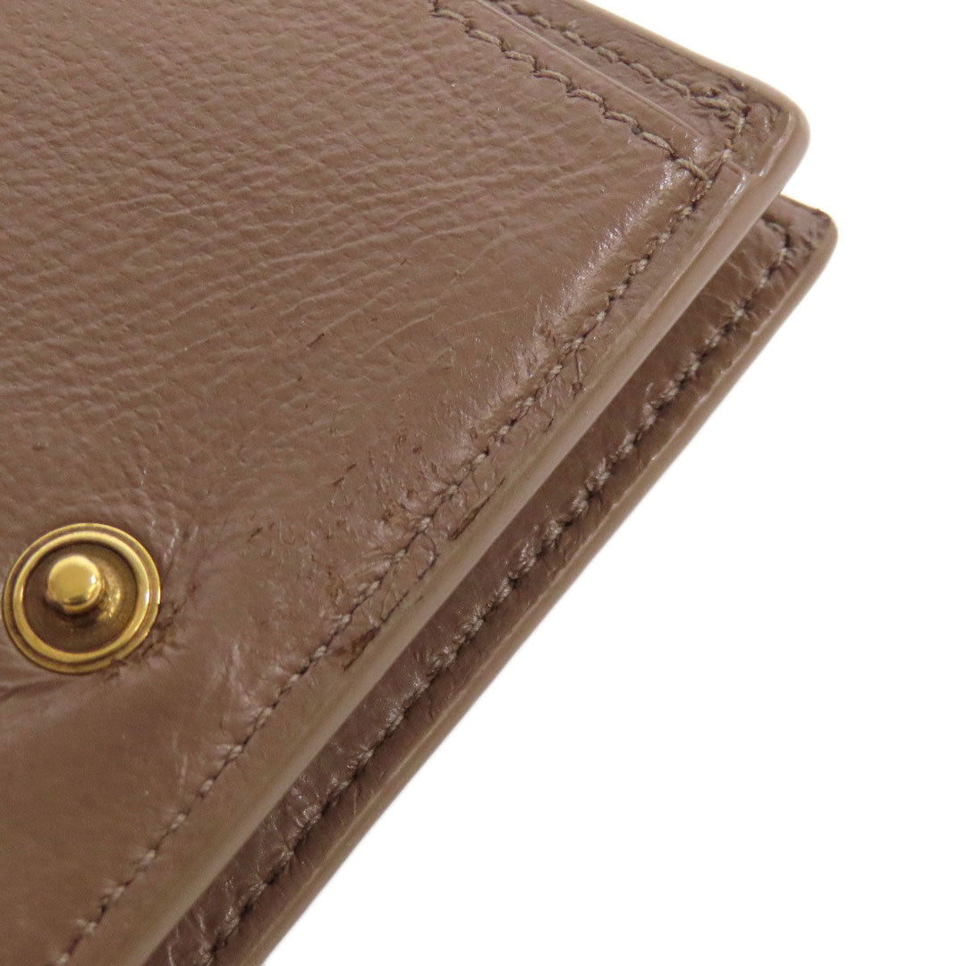 BALENCIAGA Bifold Wallet 594312 leather Brown Tri-fold Wallet Mini Wallet