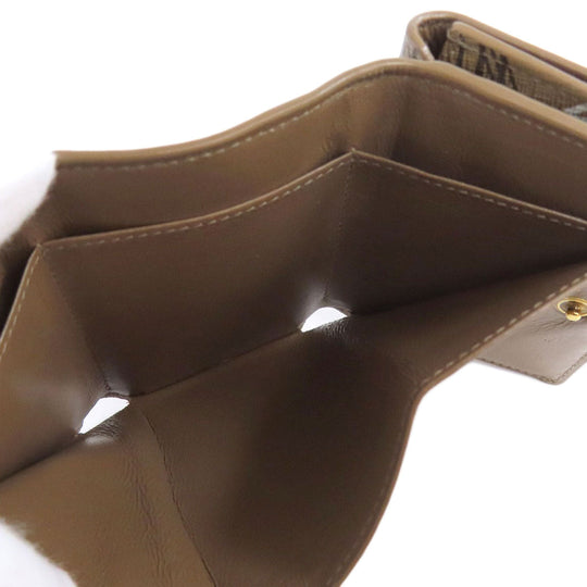 BALENCIAGA Bifold Wallet 594312 leather Brown Tri-fold Wallet Mini Wallet