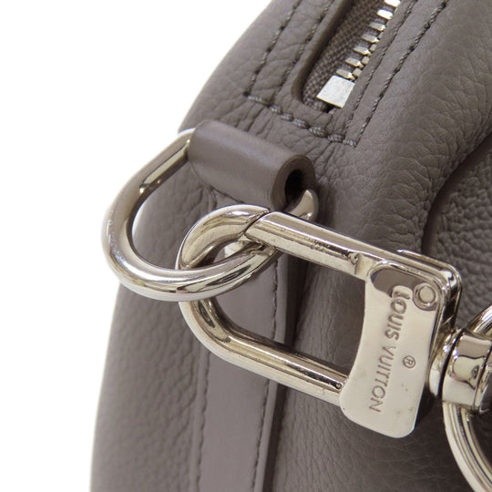 LOUIS VUITTON Shoulder Bag M59328 leather gray City Keepall Aerogram Women Used Authentic