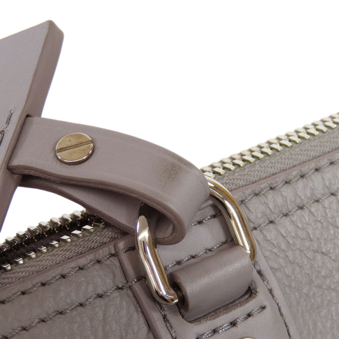 LOUIS VUITTON Shoulder Bag M59328 leather gray City Keepall Aerogram Women Used Authentic