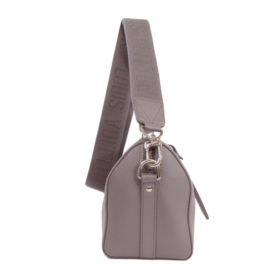 LOUIS VUITTON Shoulder Bag M59328 leather gray City Keepall Aerogram Women Used Authentic