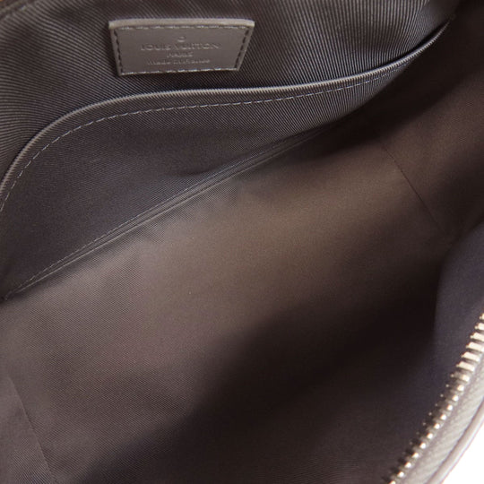 LOUIS VUITTON Shoulder Bag M59328 leather gray City Keepall Aerogram Women Used Authentic