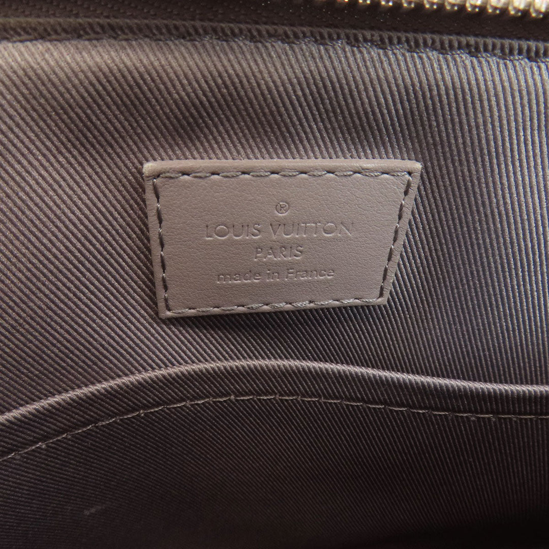 LOUIS VUITTON Shoulder Bag M59328 leather gray City Keepall Aerogram Women Used Authentic