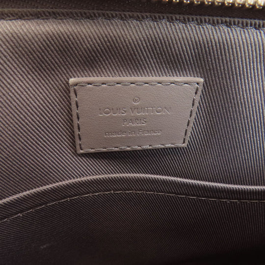 LOUIS VUITTON Shoulder Bag M59328 leather gray City Keepall Aerogram Women Used Authentic