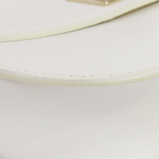 Furla Shoulder Bag leather white Arch logo Women Used Authentic