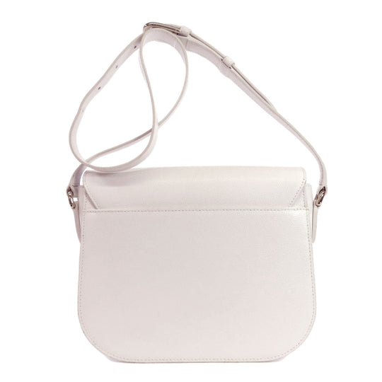 Furla Shoulder Bag leather white Arch logo Women Used Authentic
