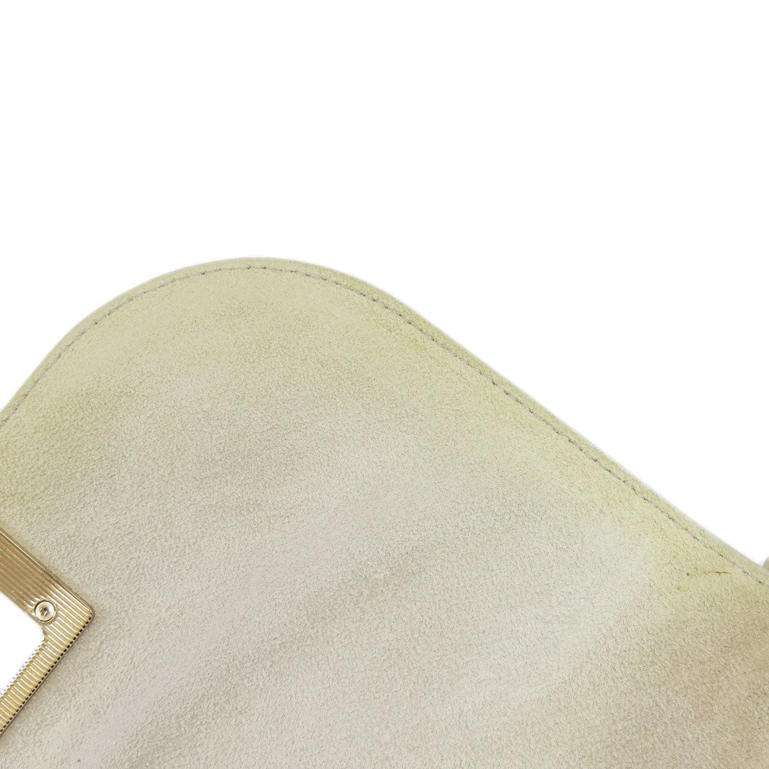 Furla Shoulder Bag leather white Arch logo Women Used Authentic