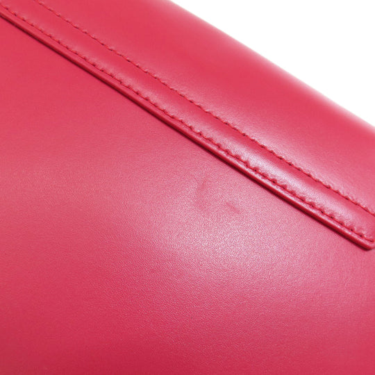 Furla Shoulder Bag leather Red ChainShoulder Women Used Authentic