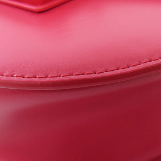 Furla Shoulder Bag leather Red ChainShoulder Women Used Authentic