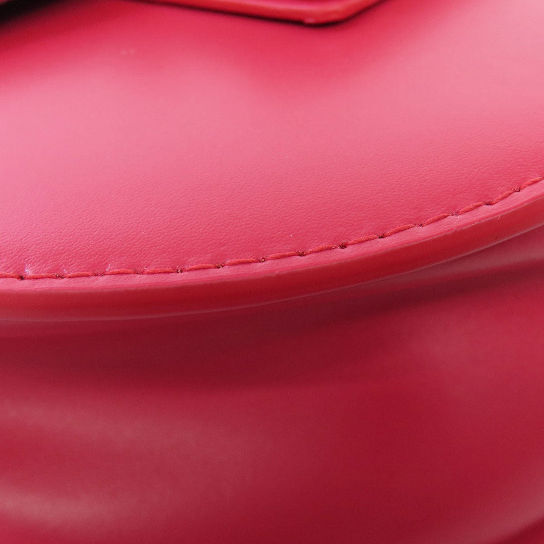 Furla Shoulder Bag leather Red ChainShoulder Women Used Authentic