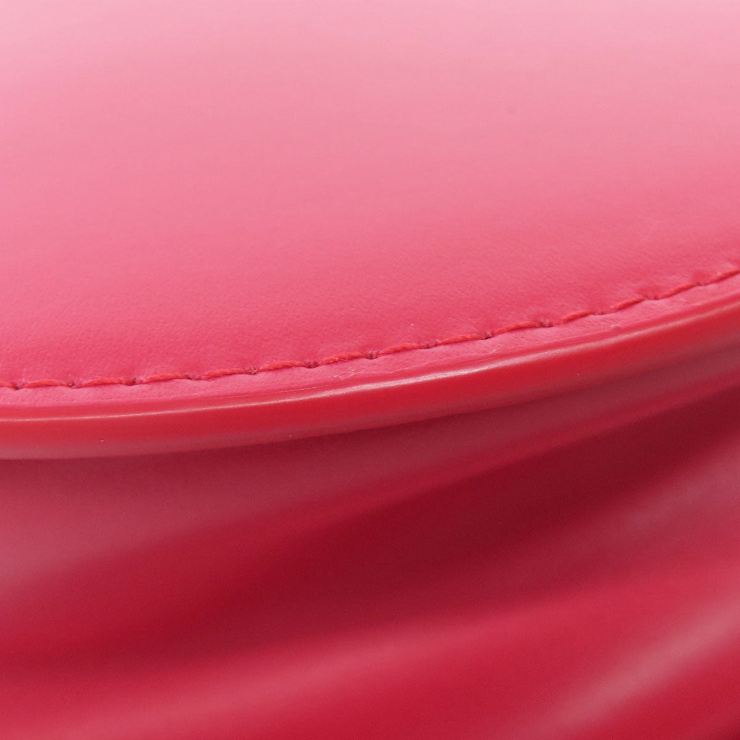 Furla Shoulder Bag leather Red ChainShoulder Women Used Authentic