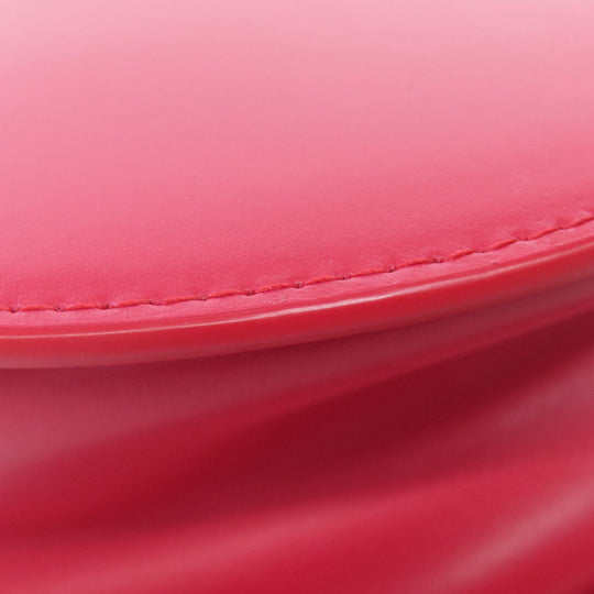 Furla Shoulder Bag leather Red ChainShoulder Women Used Authentic