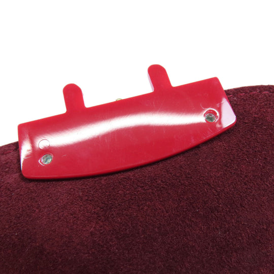 Furla Shoulder Bag leather Red ChainShoulder Women Used Authentic
