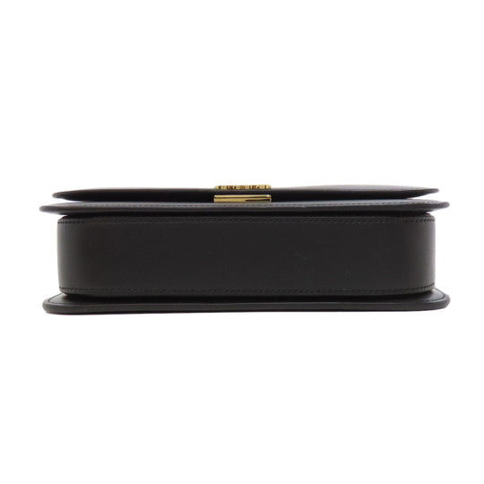LOEWE Shoulder Bag leather black anagram Women Used Authentic