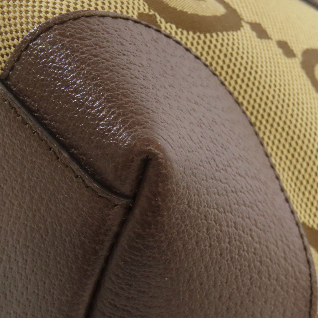 GUCCI Tote Bag 631685 canvas Brown Offdia GG Medium Women Used Authentic