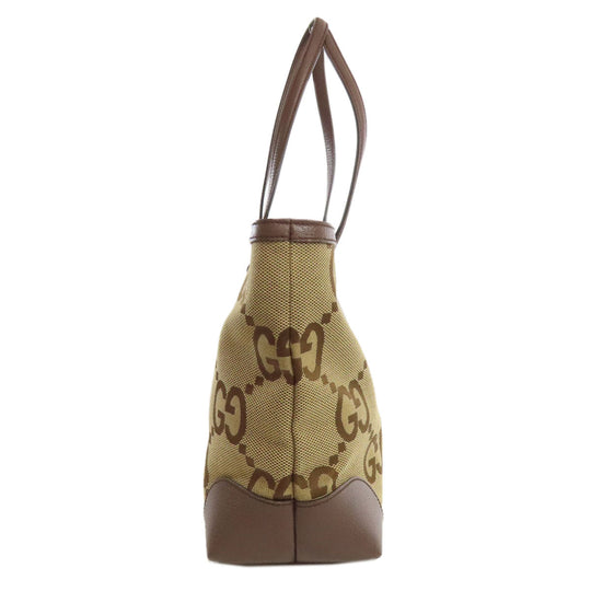 GUCCI Tote Bag 631685 canvas Brown Offdia GG Medium Women Used Authentic